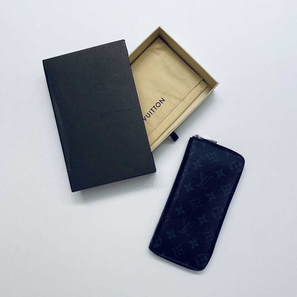 Louis Vuitton Monogram Eclipse Vertical Zippy Lon… - image 1